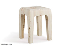 Lade das Bild in den Galerie-Viewer, hoher Nachttisch Beluga in Holzart Zirbe