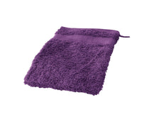 Lade das Bild in den Galerie-Viewer, Cotonea frottier Waschhandschuh Bio-Baumwolle violett