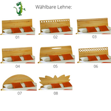Lade das Bild in den Galerie-Viewer, Individuell gestaltbares Massivholzbett: NATURA 18