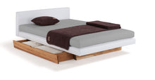 Lade das Bild in den Galerie-Viewer, Naturpolsterbett, Lounge Night, weiß, mit Bettkasen
