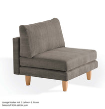 Lade das Bild in den Galerie-Viewer, Lounge S, Hocker, mit Rueckenlehne, Dormiente