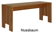 Lade das Bild in den Galerie-Viewer, Massivholzbank Cubik in Holzart Nussbaum