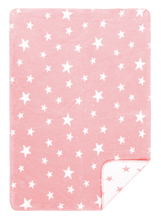 Lade das Bild in den Galerie-Viewer, Kuscheldecke-NewStars-Rosa-Weiß-Richter-Textilien