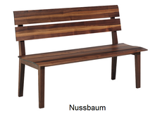 Lade das Bild in den Galerie-Viewer, SitzBank Fina in Holzart Nussbaum
