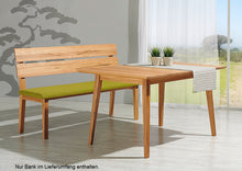 Lade das Bild in den Galerie-Viewer, Sitzbank Fina mit Massivholztisch Julia in Holzart Kernbuche