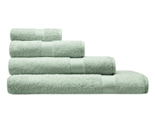 Lade das Bild in den Galerie-Viewer, Cotonea Bio Handtuch aus Bio-Baumwolle Frottier in salbei