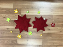 Lade das Bild in den Galerie-Viewer, Bio Kissen Sternform, individuell gestaltbar - wahlweiße Füllung und Farbe