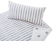 Lade das Bild in den Galerie-Viewer, Cotonea Bio Satin Baumwoll Bettwäsche Tupfen & Streifen