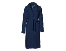 Lade das Bild in den Galerie-Viewer, Bademantel aus Bio Baumwolle, Frottier, azurblau, Cotonea