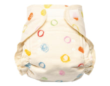 Lade das Bild in den Galerie-Viewer, Cotonea Bio Baumwolle Stoffwindel Snap to fit, Kritzelkreise