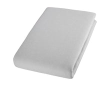 Lade das Bild in den Galerie-Viewer, Cotonea, Bio Spannbettlaken hohe Matratze, Doppel-Jersey-Baumwolle, grau