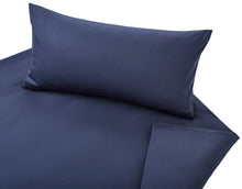 Lade das Bild in den Galerie-Viewer, Cotonea Bio Satin Bettwäsche Classic in azurblau