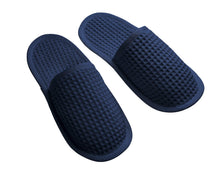 Lade das Bild in den Galerie-Viewer, Hotelslipper, Badeschuhe, Bio-Baumwolle, azurblau, Cotonea