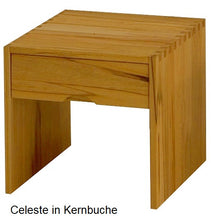 Lade das Bild in den Galerie-Viewer, Massivholz, Nachtkonsole, in Kernbuche