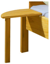 Lade das Bild in den Galerie-Viewer, Einhaengetisch halbrund fuer Bett, Massivholz