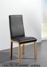 Lade das Bild in den Galerie-Viewer, Stuhl Progetto, Leder, Massivholz