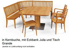 Lade das Bild in den Galerie-Viewer, Eckbank-Julia-Tisch-Grande-Stuhl-Julia-Kernbuche
