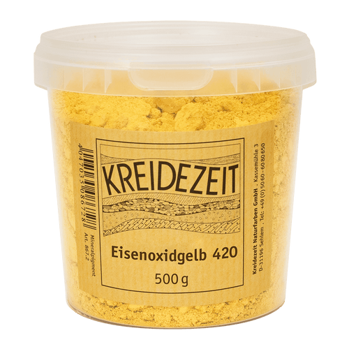 Kreidezeit Pigment Eisenoxidgelb 420, 500 g