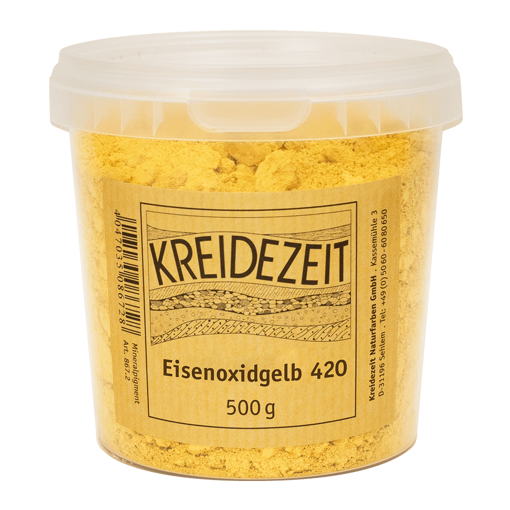 Kreidezeit Pigment Eisenoxidgelb 420, 500 g