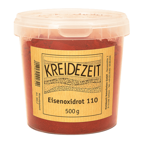 Kreidezeit Pigment Eisenoxidrot 110, 500 g