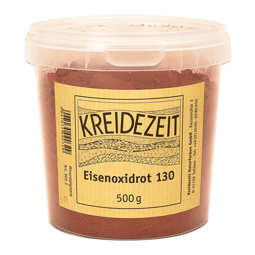 Kreidezeit Pigment Eisenoxidrot 130, 500 g