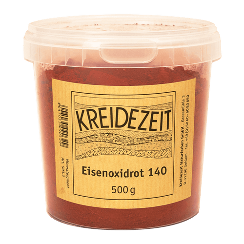Kreidezeit Pigment Eisenoxidrot 140, 500 g