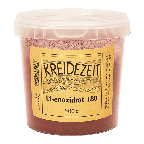 Kreidezeit Pigment Eisenoxidrot 180, 500 g