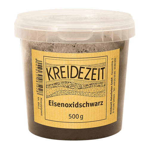 Kreidezeit Pigment Eisenoxidschwarz, 500 g