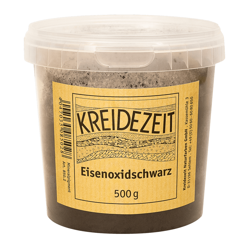 Kreidezeit Pigment Eisenoxidschwarz, 500 g